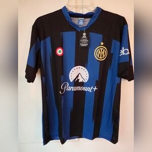 Inter Milan Jersey Kit Shirt Paramount Andrew #13 L.C. Sport NWT Blue Black
